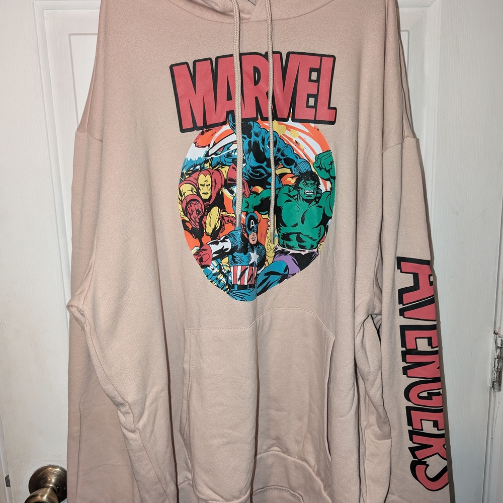 Marvel Avengers Beige Hoodie Size XXL